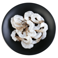 Raw tiger prawns
