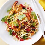 Prawn & noodle salad with crispy shallots
