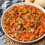 Spanish beans with chicken & chorizo