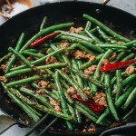 Sichuan Style Stir-Fried Chinese Long Beans