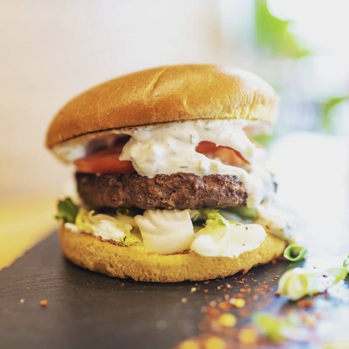 Lamb Tzatziki Burgers