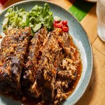 Slow-cooked, Wadadli-spiced Cubano pork belly