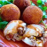 Colombian Style Stuffed Potatoes